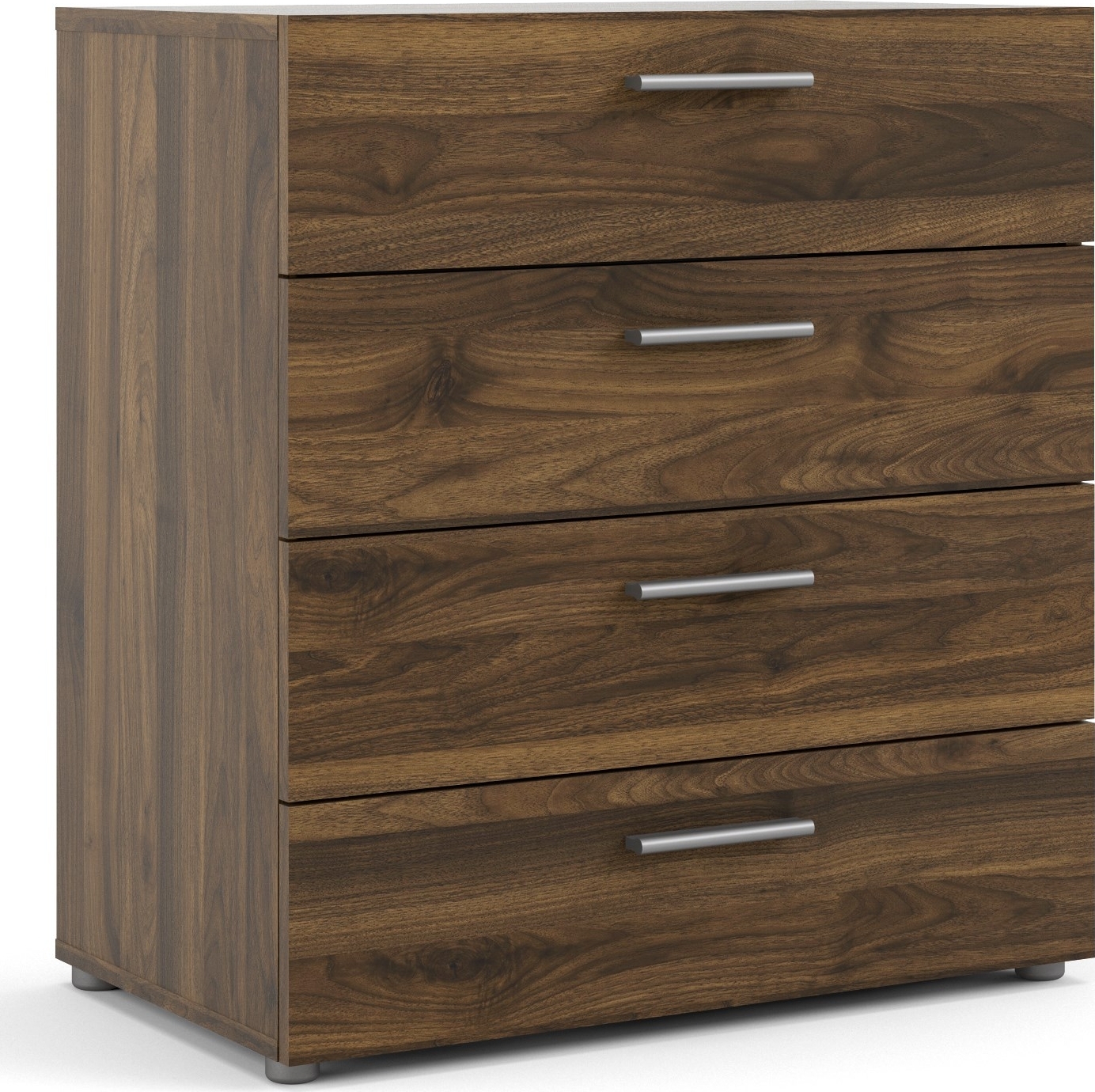 Pepe bred kommode med 4 skuffer - Valn�tt