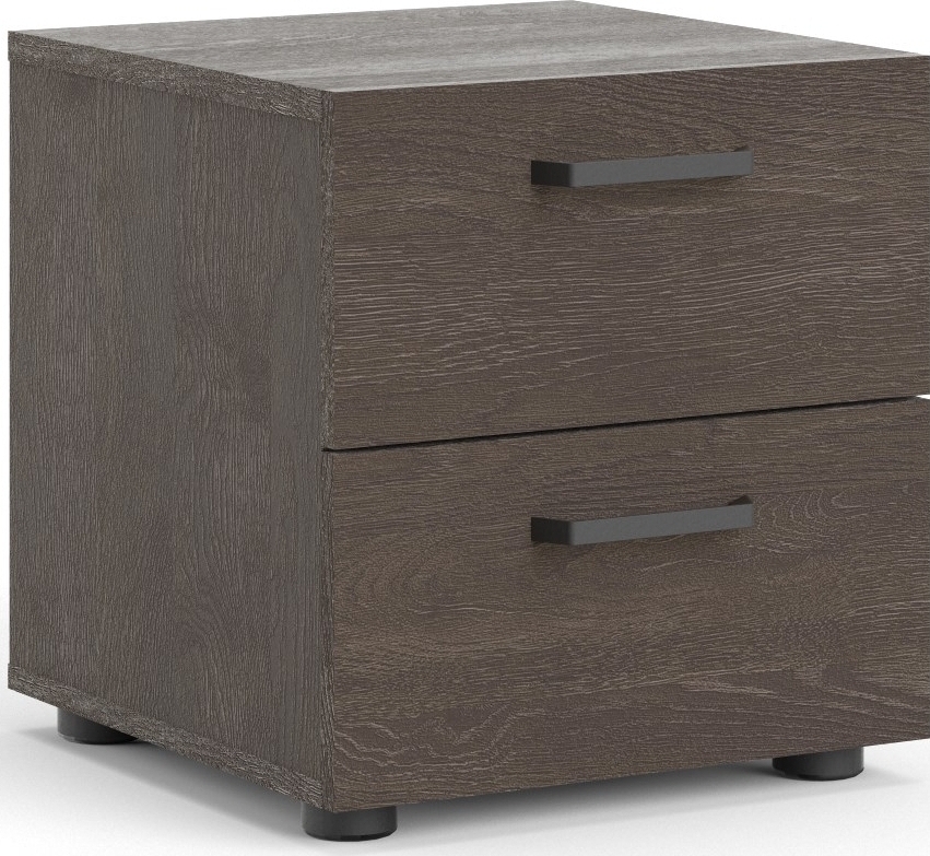 Dallas nattbord - M�rkebrunt