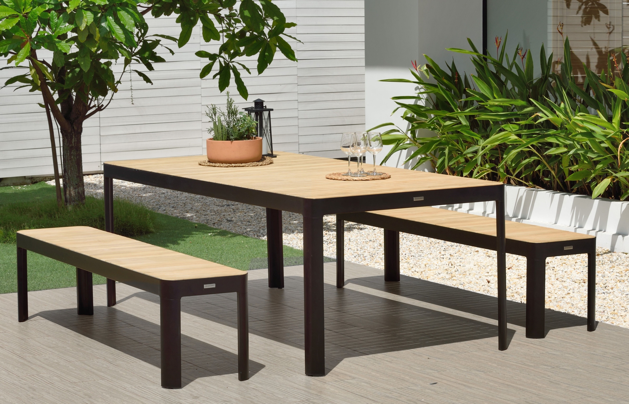 Portals spisegruppe 21 - Sort/teak