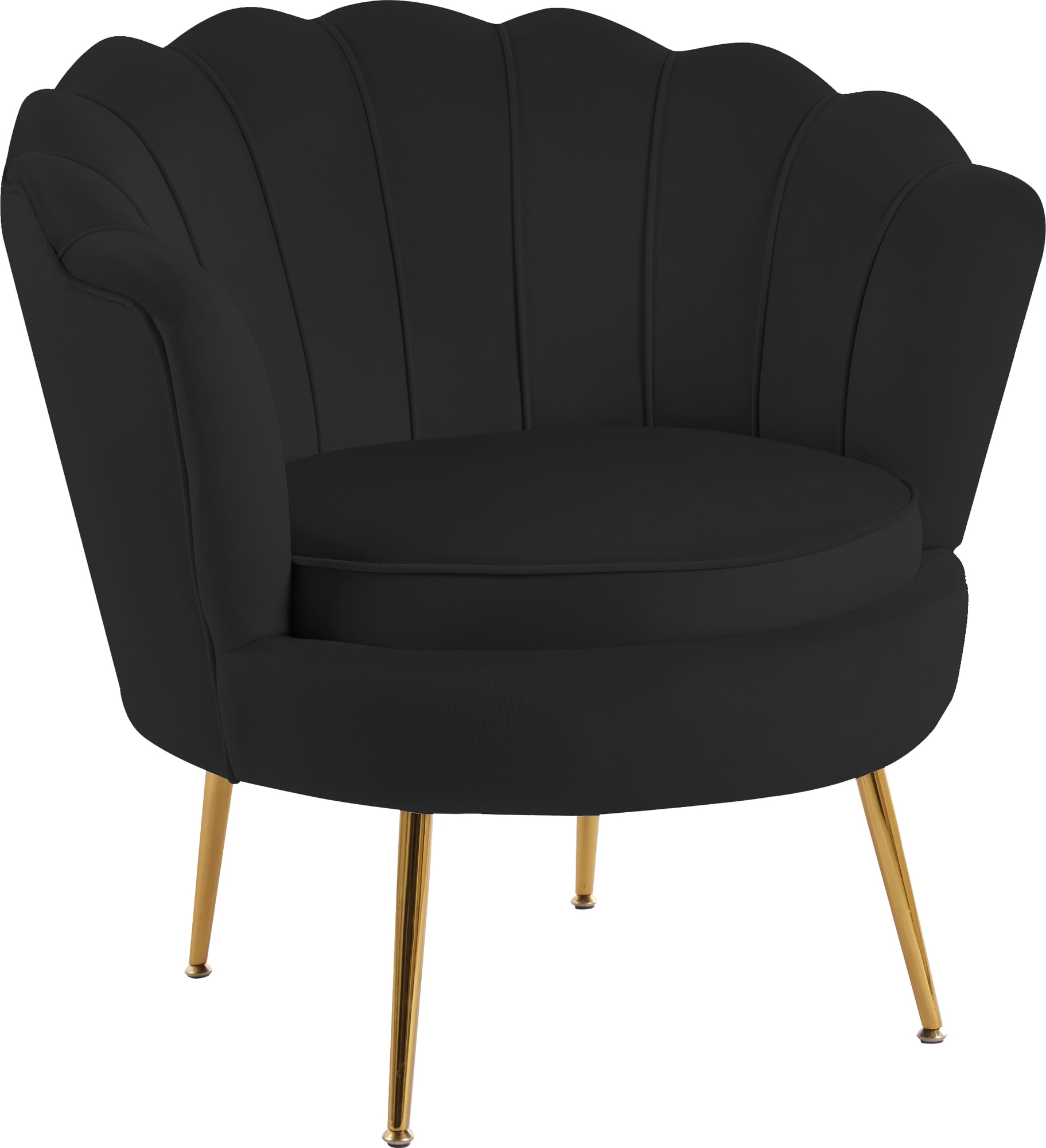 Musslan lenestol - Svart/messing + M?belben