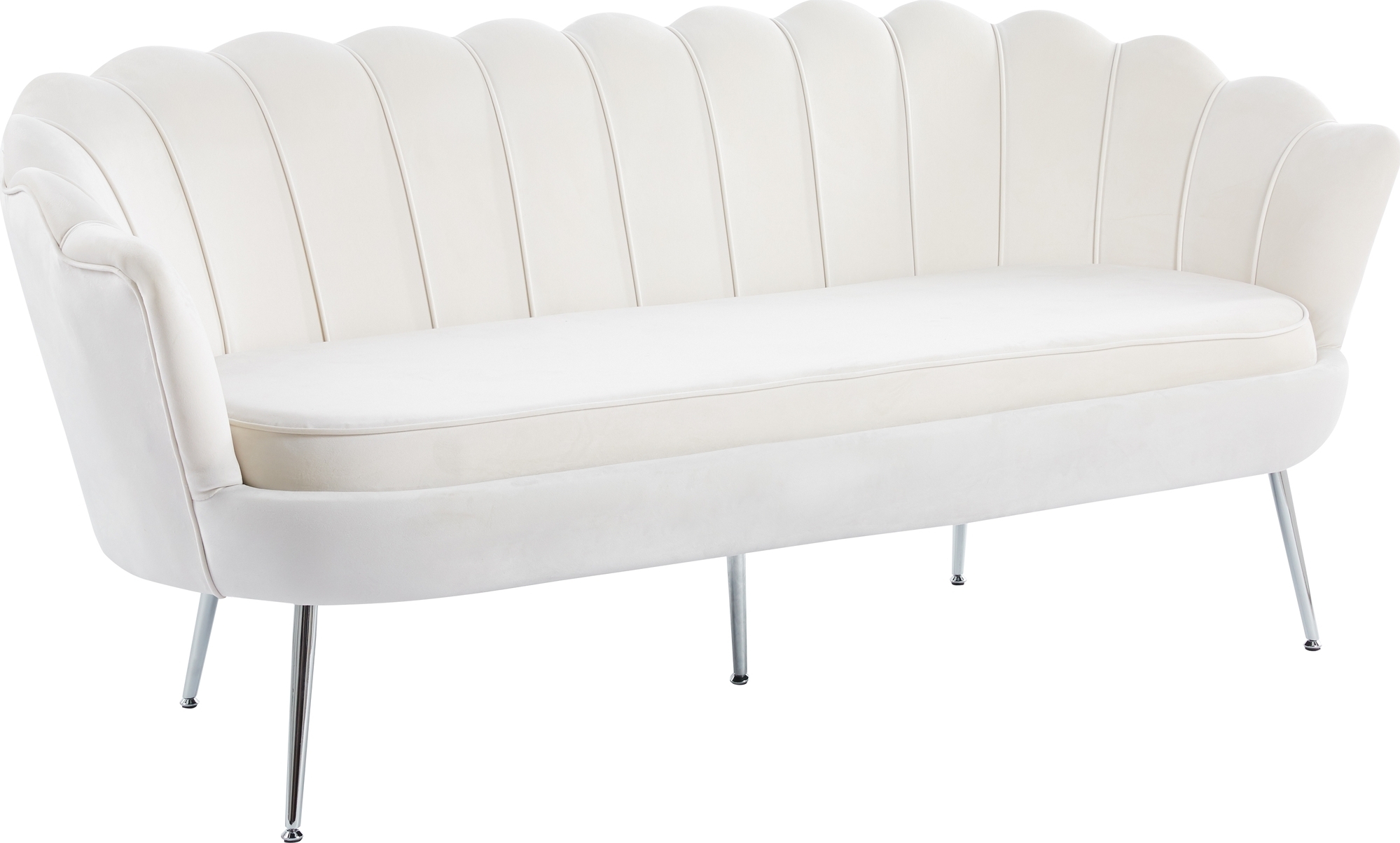 Musslan 3-seters sofa - Beige/krom + M?belben