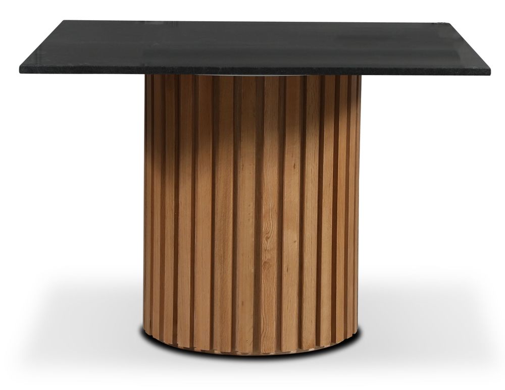 Sumo spisebord 90 cm - Oljet eik / Svart Granitt