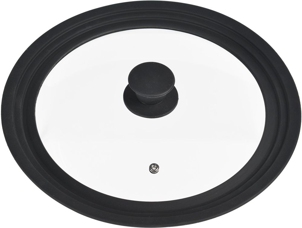 Rix grytelokk - Svart/glass