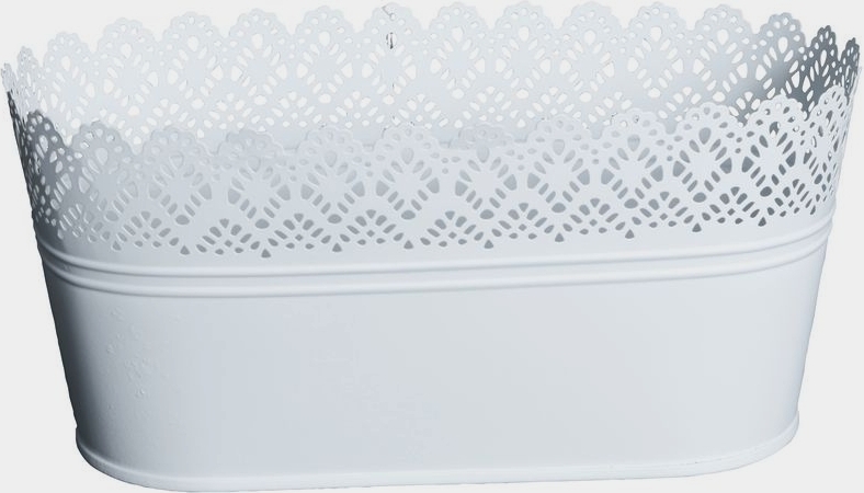 Blondegryte oval - Hvit