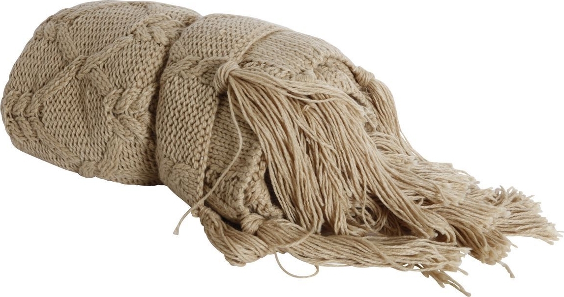 Form pledd 127 x 152 cm - Natur