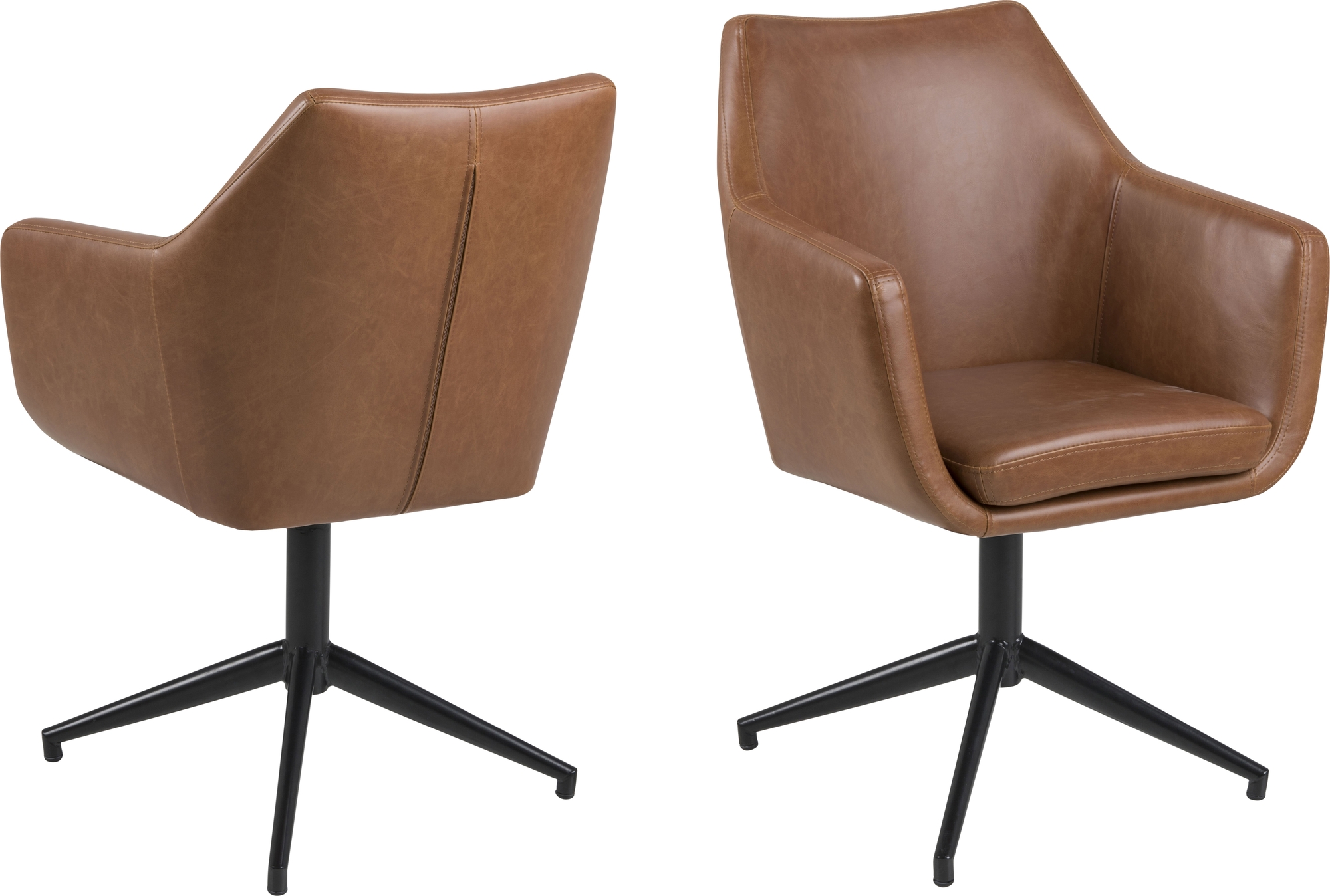 Nora lenestol - Brun PU