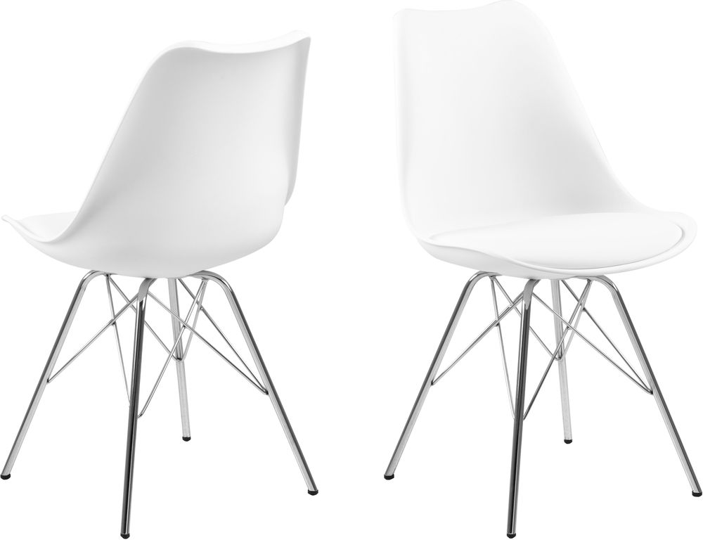 Eris Spisestol - Hvit/krom