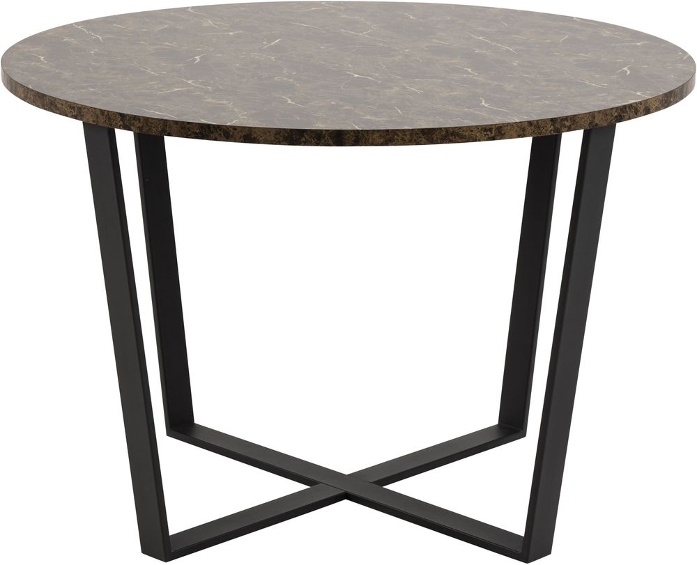 Amble spisebord - Svart/brun marmor