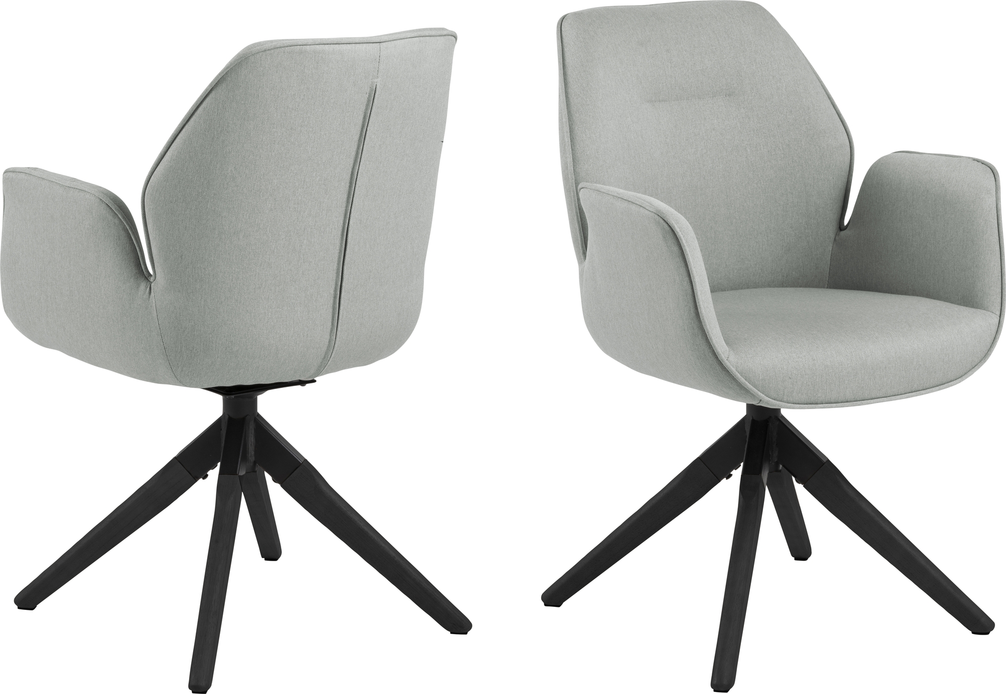 Aura lenestol - Lys gr�/svart