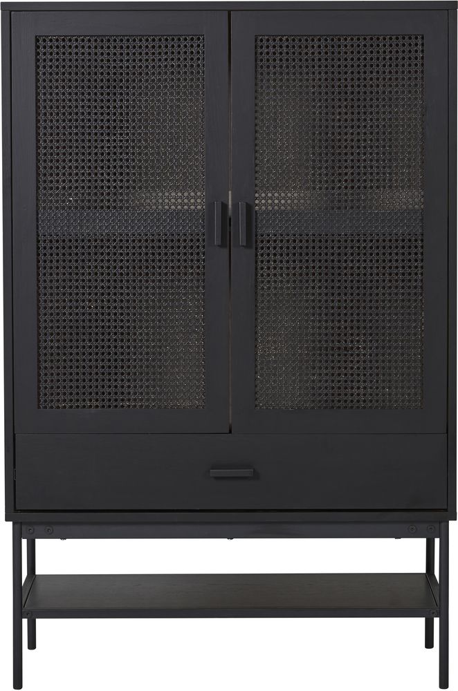 Halsten vitrineskap - Svart eikfinér Halsten vitrineskap - Svart eikfinér