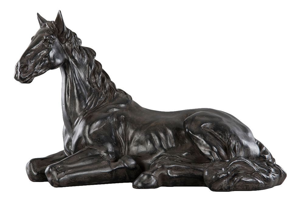 Pynte Hest liggende - Svart