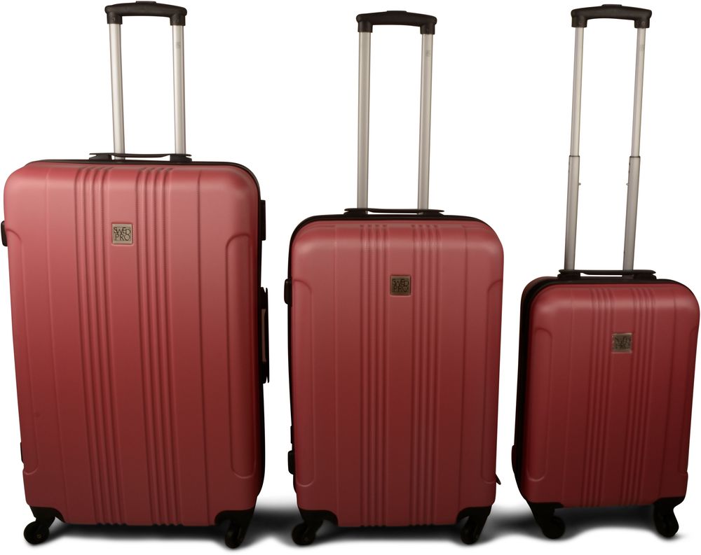 Reiseveske 3-sett Stockholm - Bringebær rød Reiseveske 3-sett Stockholm - Bringebær rød