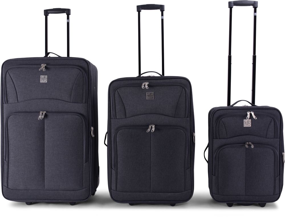 Reiseveske 3-sett Helsingfors - Svart