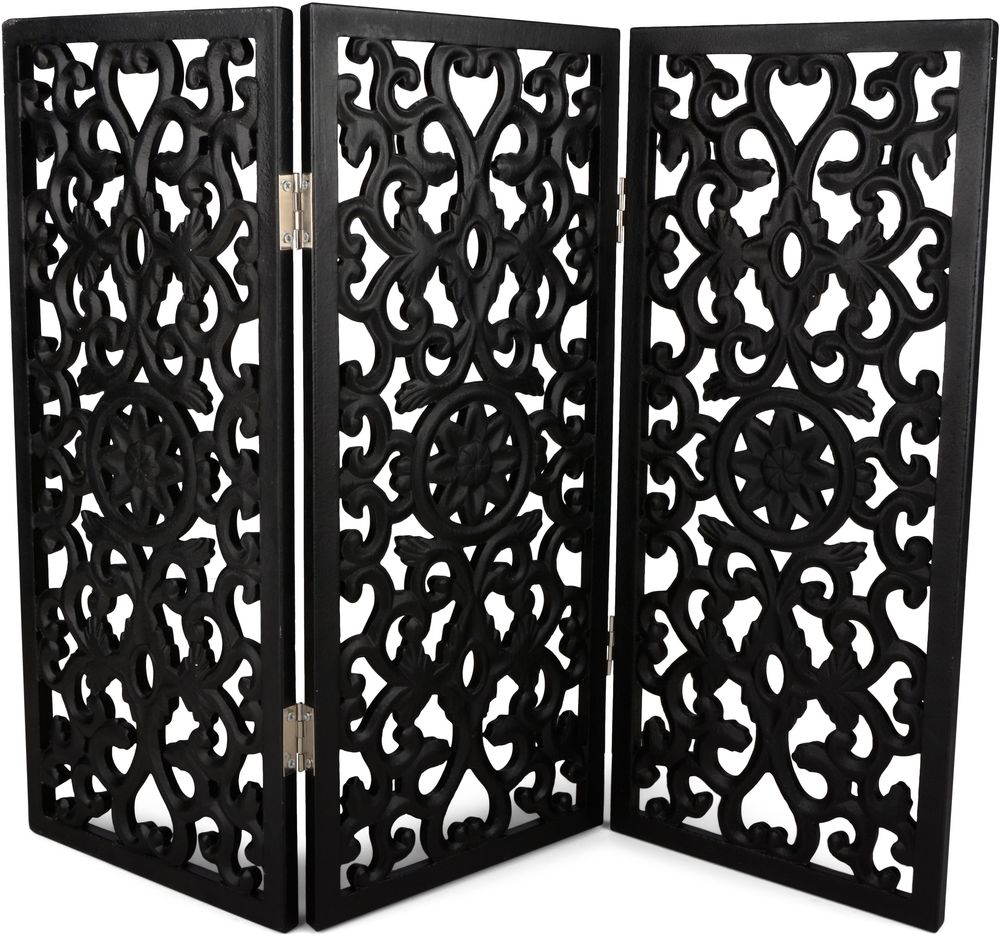 Vindubeskytter skjermvegg - Svart