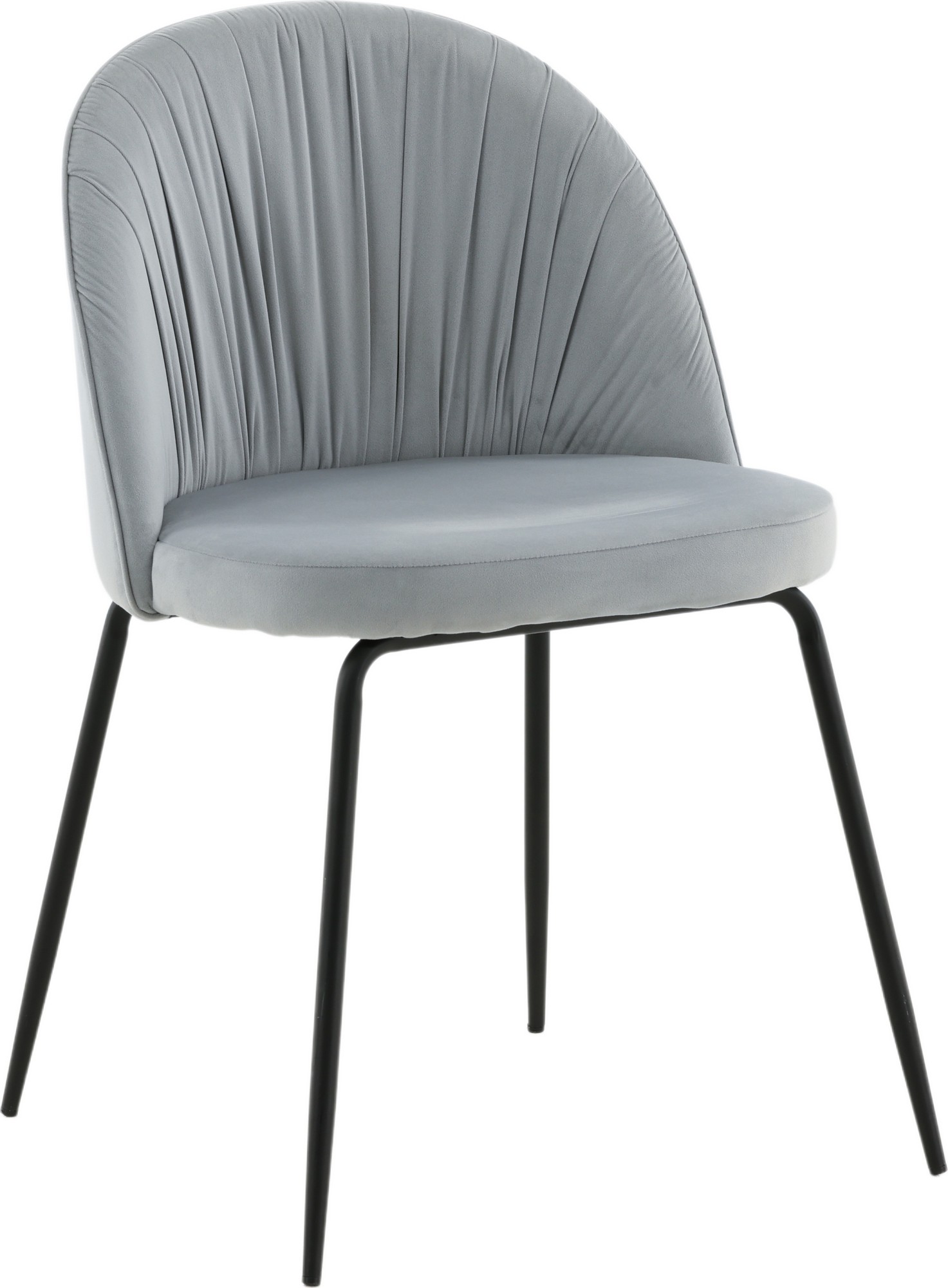 Rynkeby spisestol - Grå fløyel Rynkeby spisestol - Grå fløyel