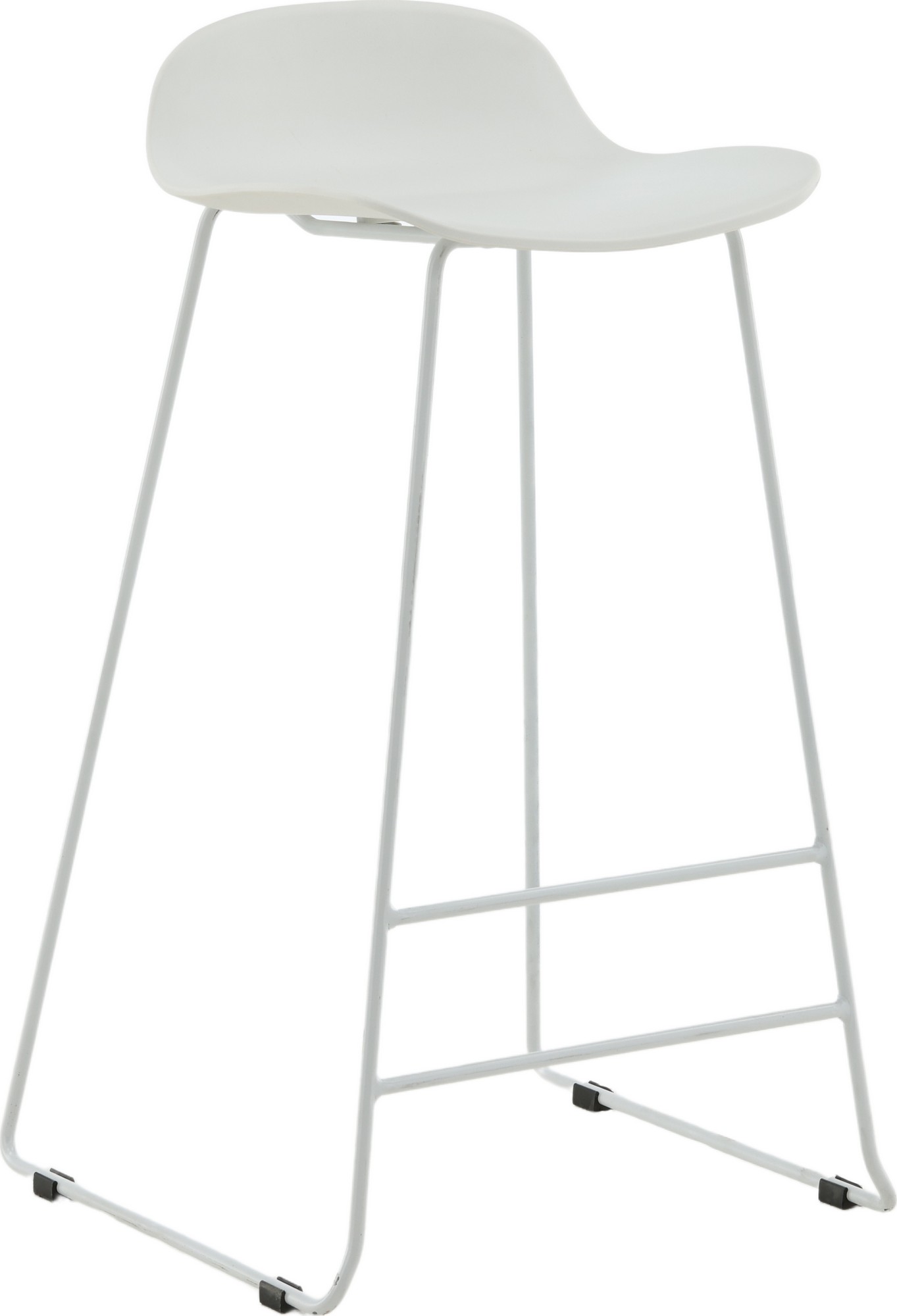 Svall barstol - Hvit plast Svall barstol - Hvit plast