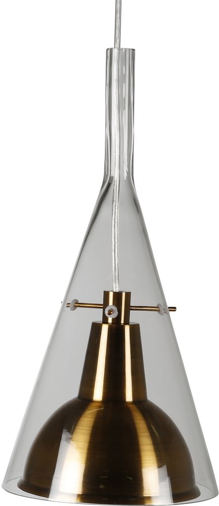 Malm taklampe - Glass / gyldent metall Malm taklampe - Glass / gyldent metall