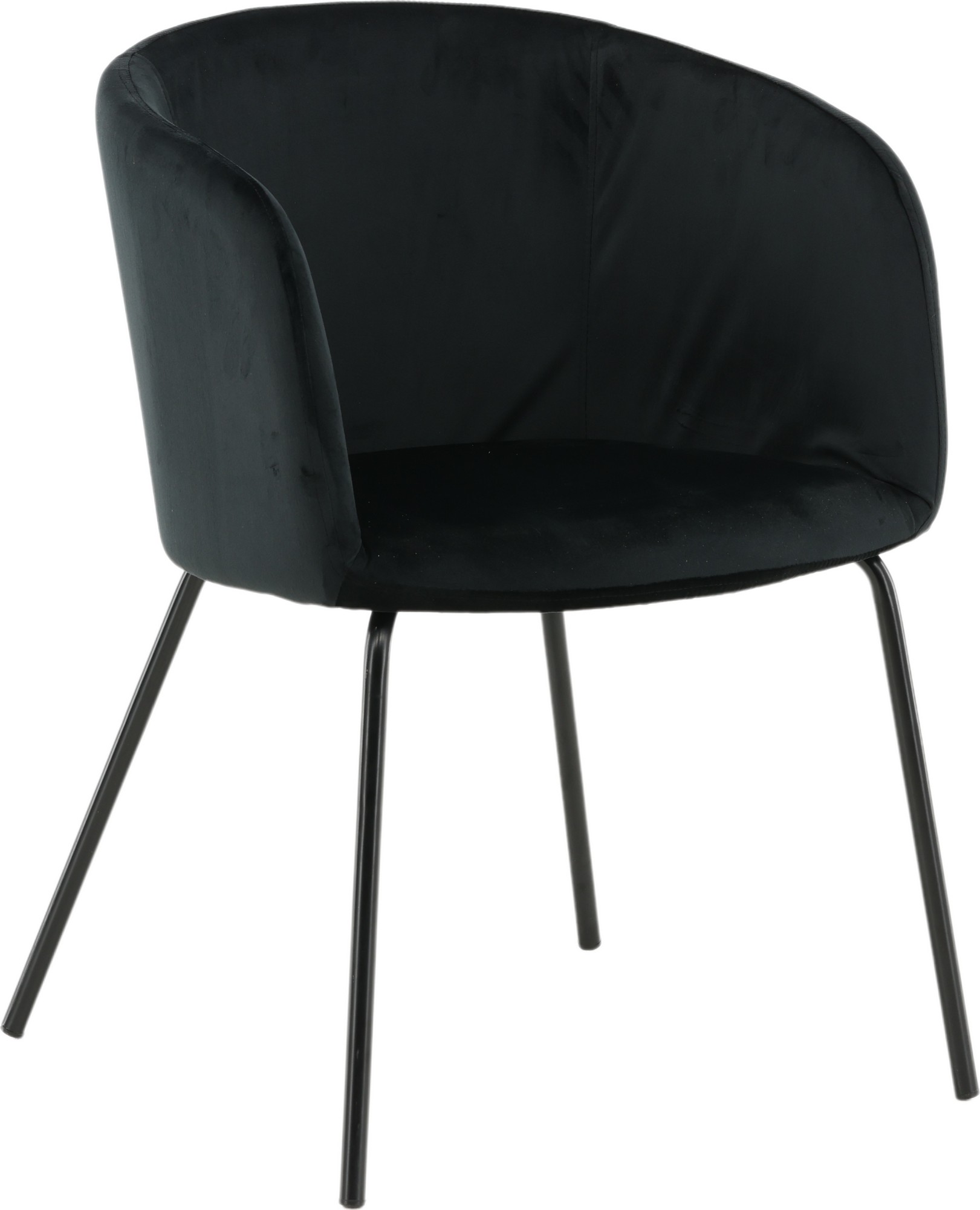 Tiber stol - Svart fløyel Tiber stol - Svart fløyel