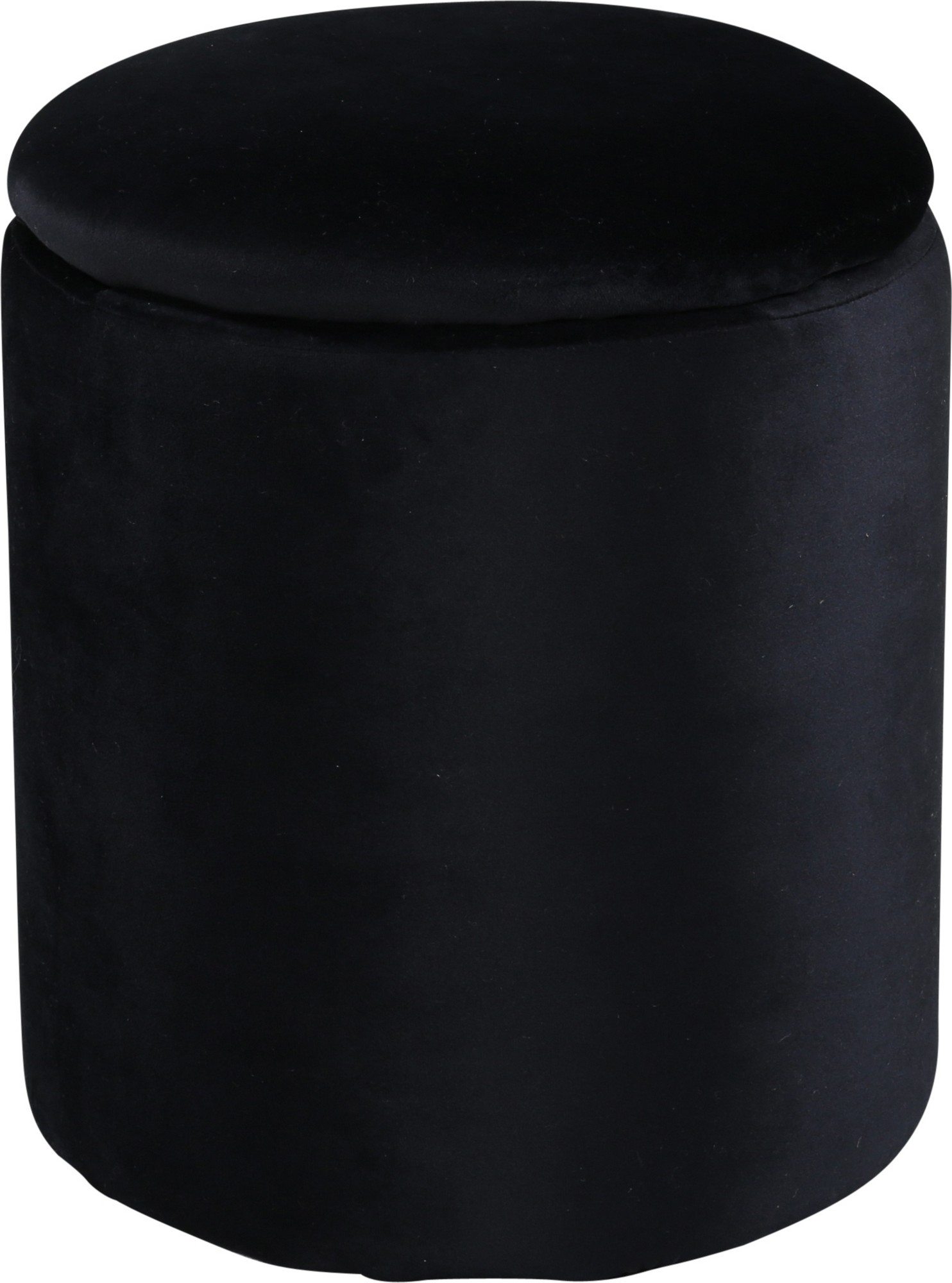 Lotten sittepuff - Svart fløyel Lotten sittepuff - Svart fløyel