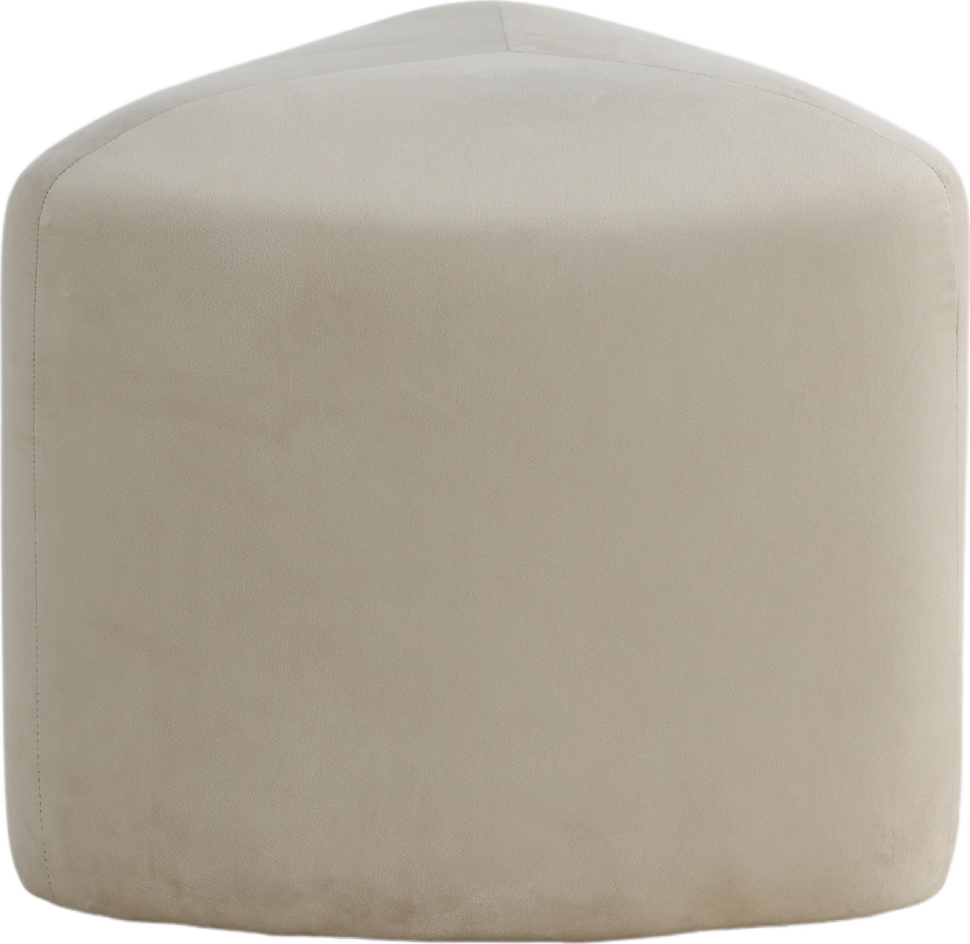 Tee sittepuff - Beige fløyel Tee sittepuff - Beige fløyel