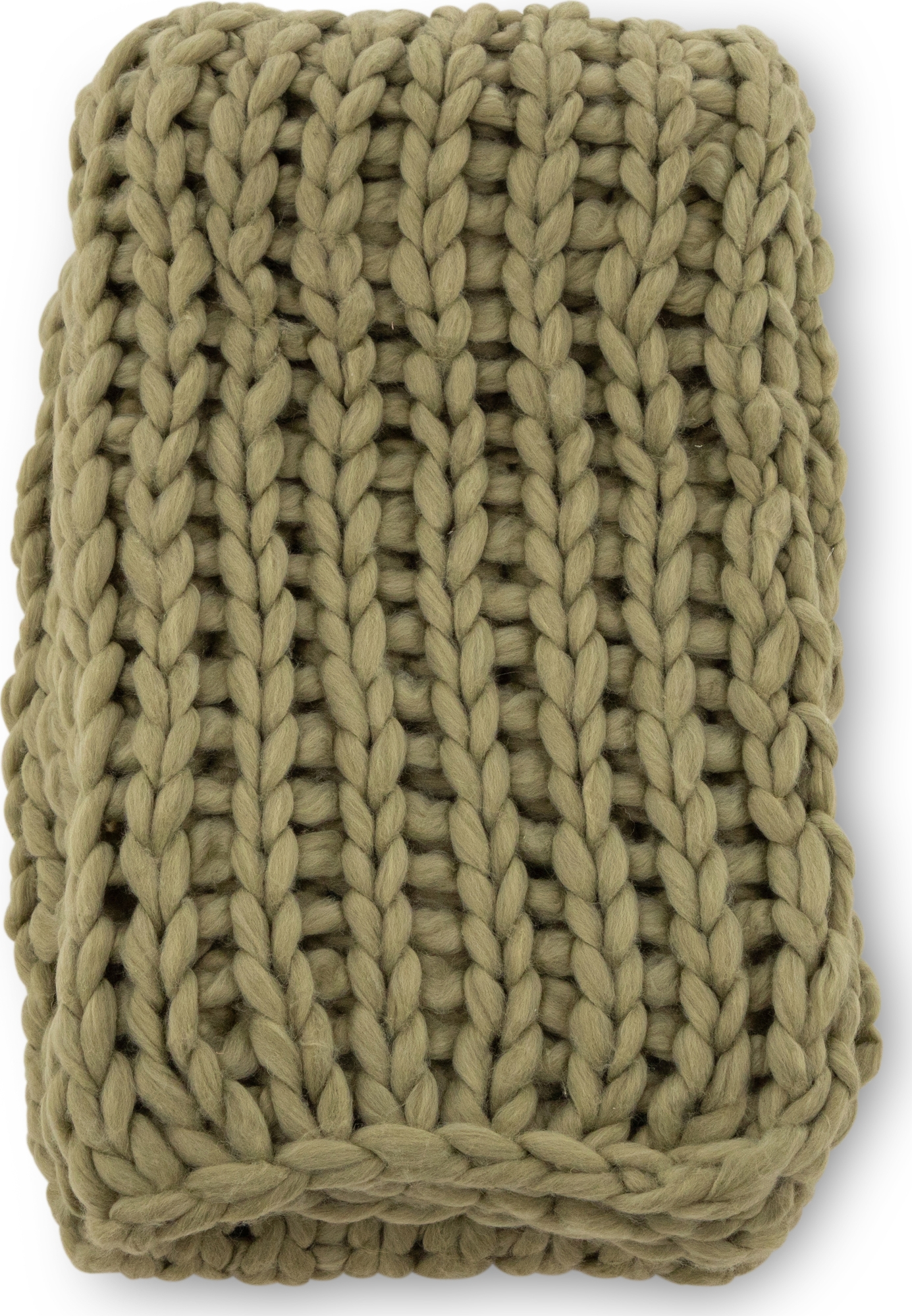 Hgg pledd, 130x170 cm - Mrkegrnn