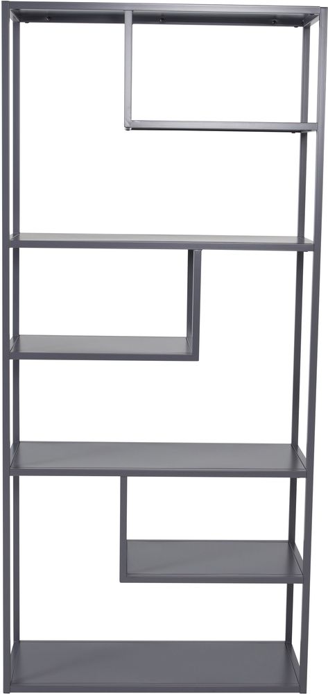 Bokhylle i tre - Lysegrå Bokhylle i tre - Lysegrå