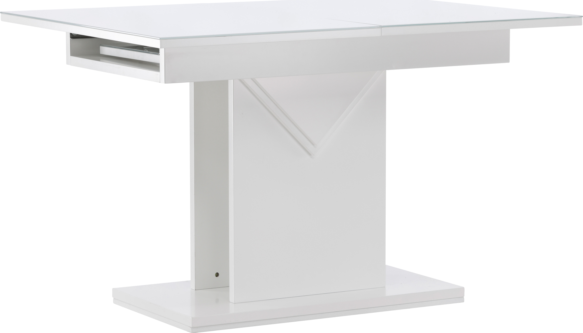 Pluto spisebord 120-160 x 90 cm - Hvit Pluto spisebord 120-160 x 90 cm - Hvit