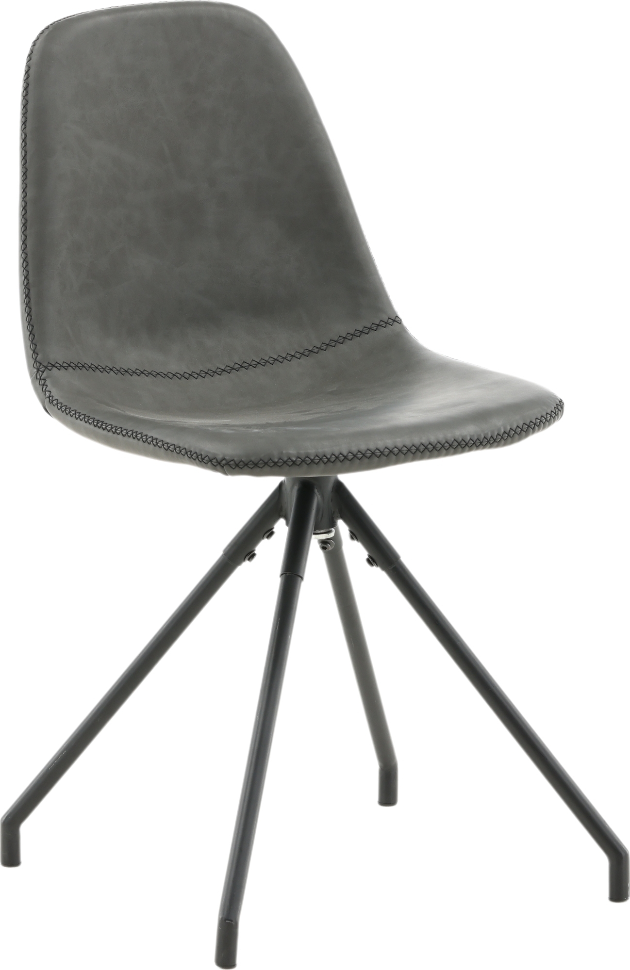 Bridge svingbar spisestol - Sort PU Bridge svingbar spisestol - Sort PU