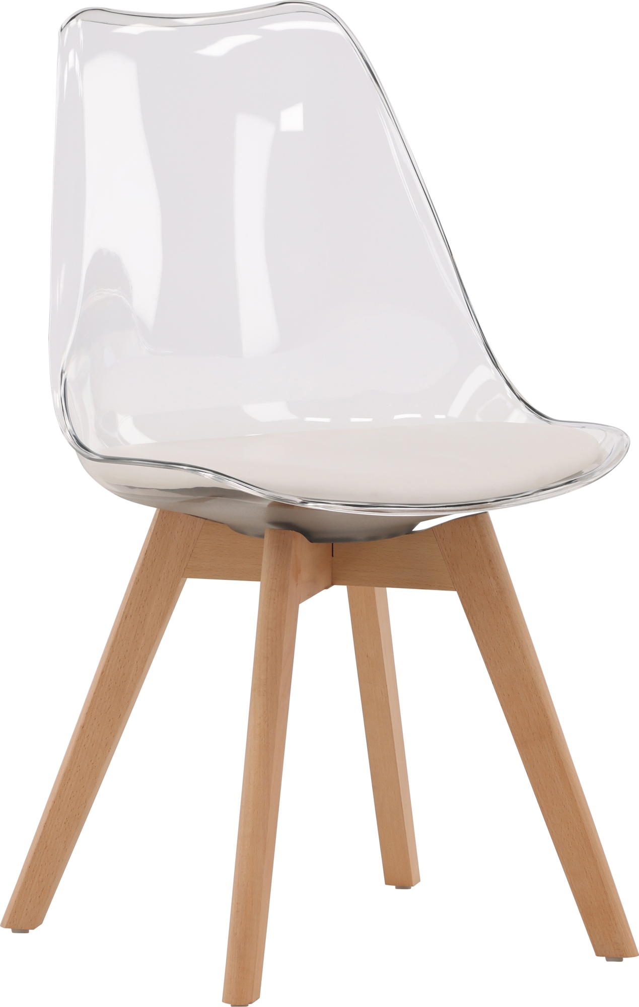 Edvin spisestol - Hvit/bjrk