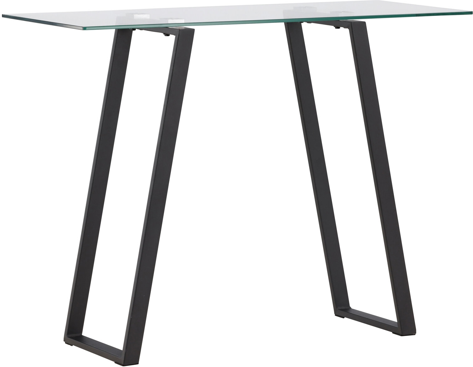 Horten avlastningsbord 100 x 40 cm - Sort/Transparent Horten avlastningsbord 100 x 40 cm - Sort/Transparent