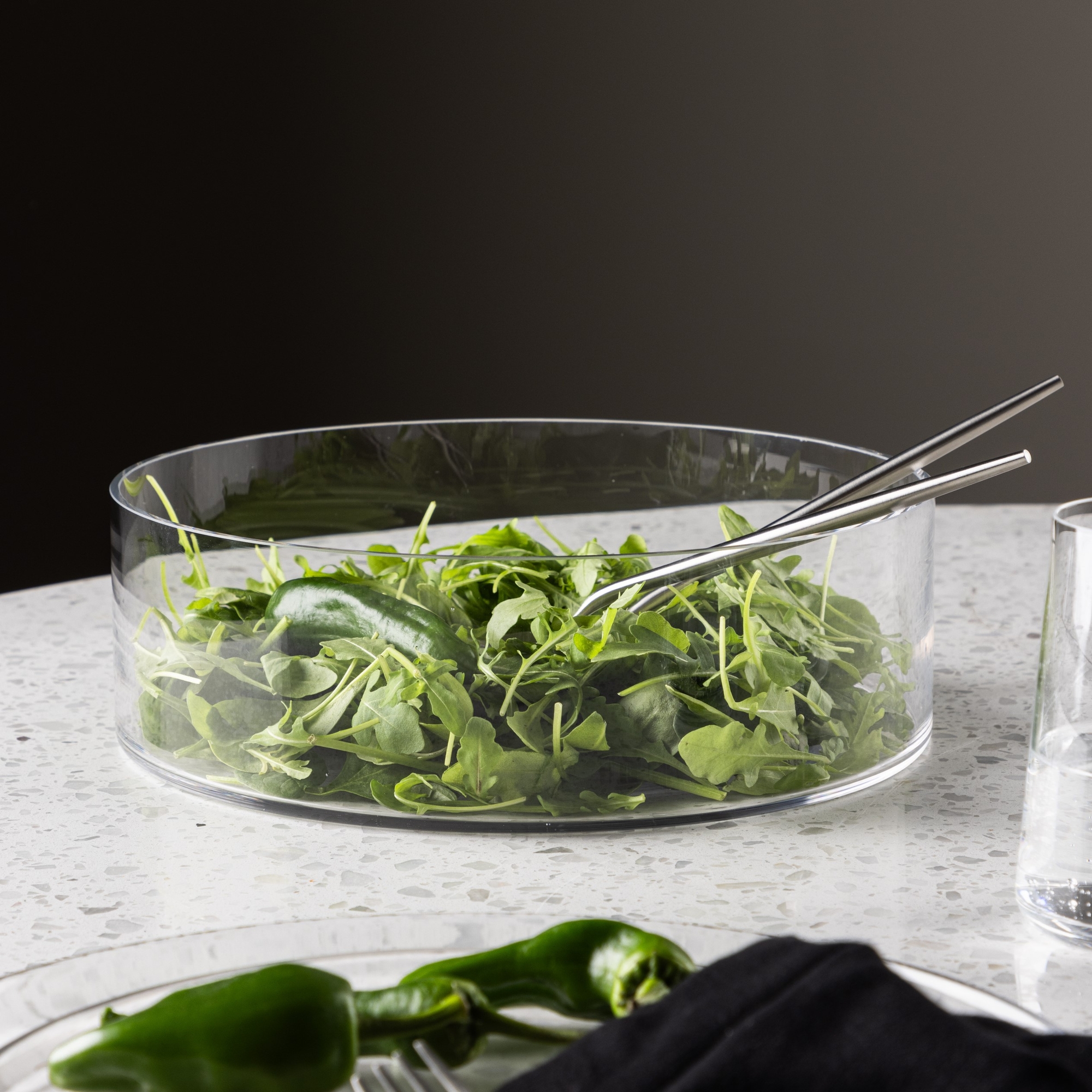 Skinsk�ler �25 cm - Klart glass