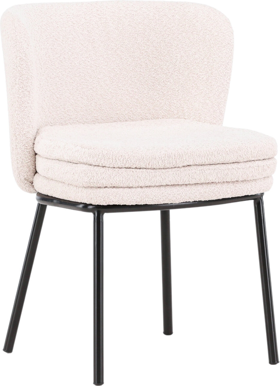 Agnes spisestol - Hvit boucle Agnes spisestol - Hvit boucle