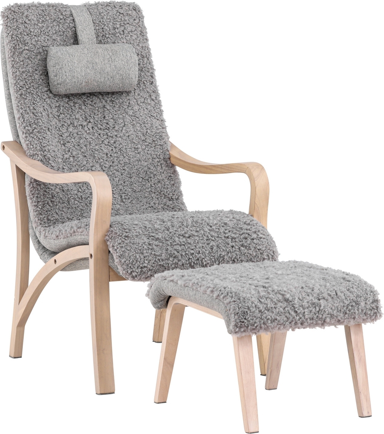 F�r� lenestol - Lys gr�/Whitewash