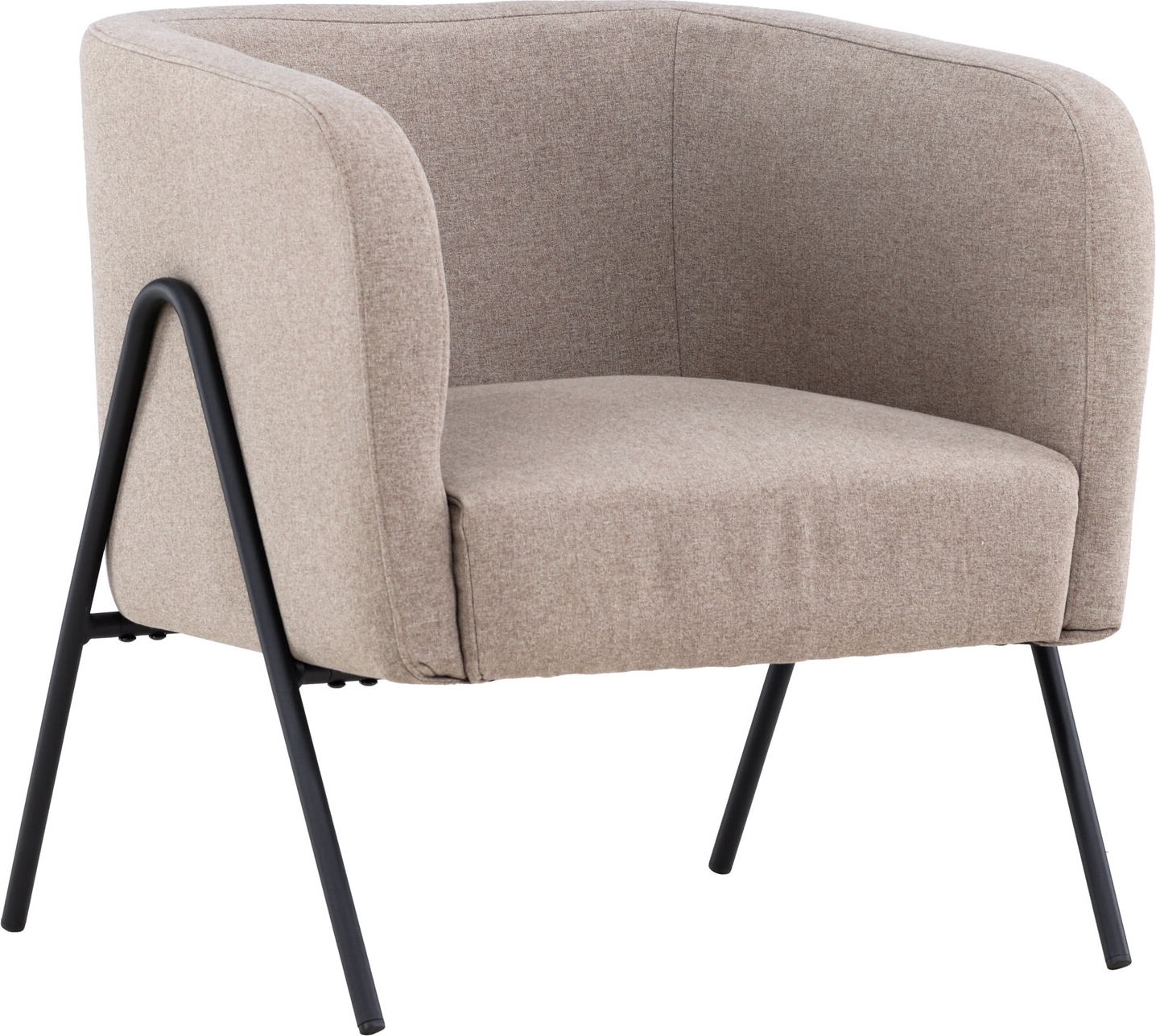 Rika lenestol - Beige/Sort Rika lenestol - Beige/Sort