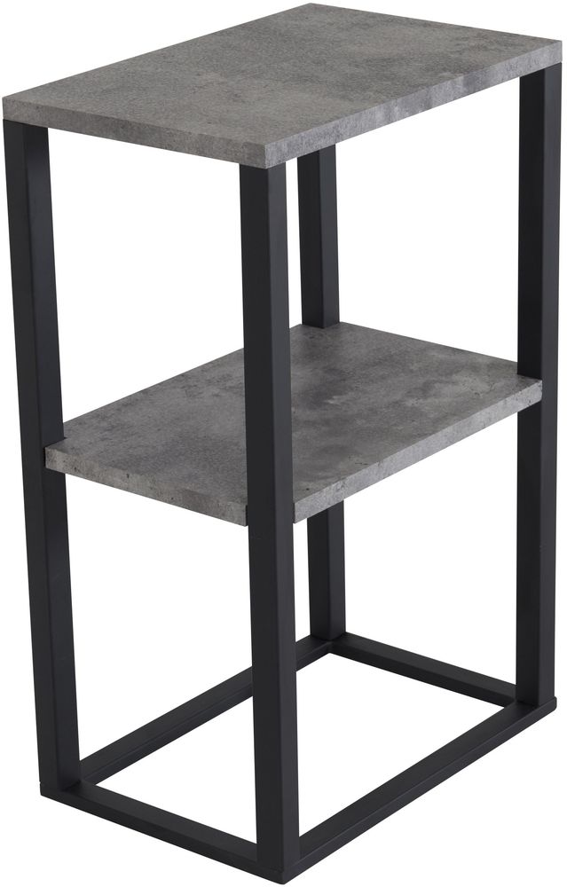 Nattbord Charlotte - Svart / Betongimitasjon Nattbord Charlotte - Svart / Betongimitasjon
