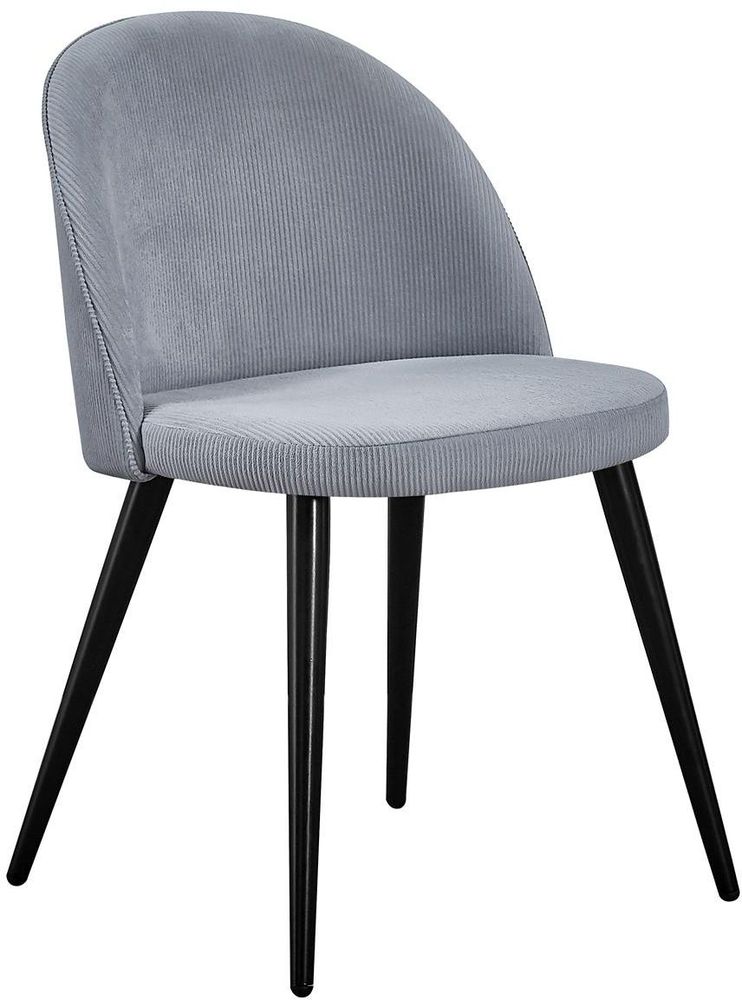 Spisestol Zeus - Svart / lysegr Manchester