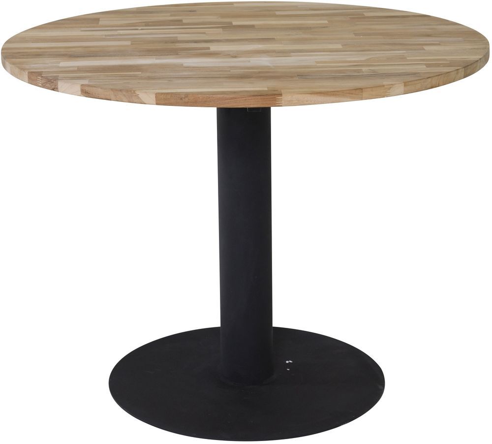 Spisebord Regald �140 cm - Svart / Naturtre