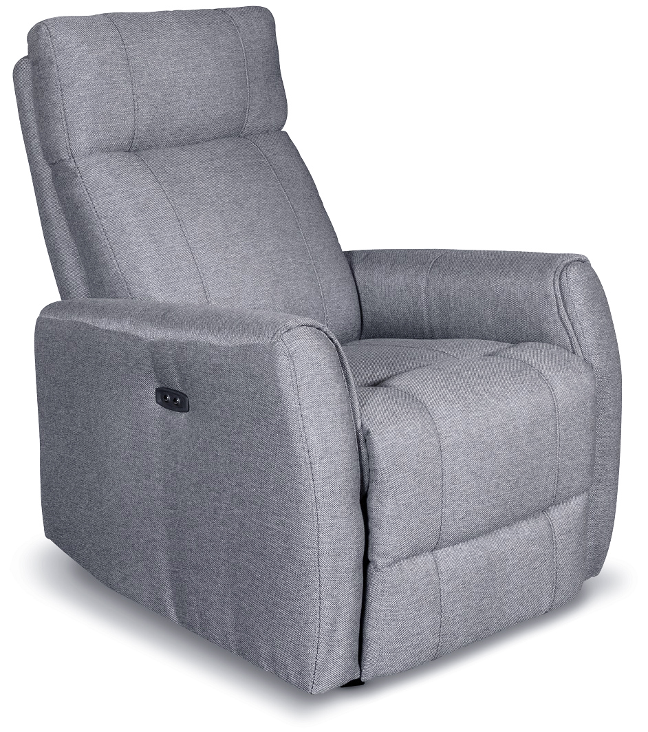 Nyt Elof elektrisk hvilestol i gr�tt stoff