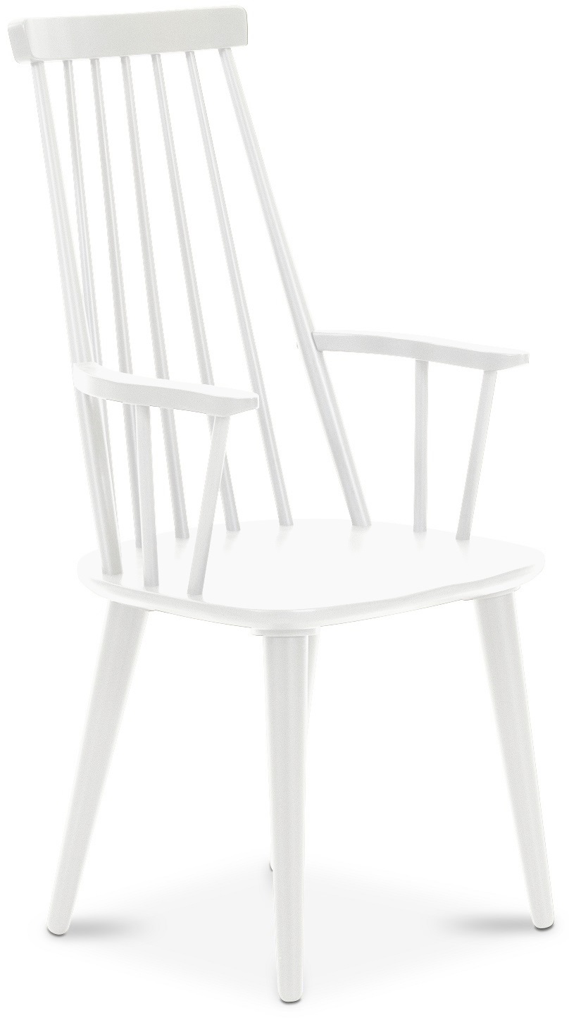 Dalsland Pinnstool h�y rygg - Hvit + M�belrengj�ring