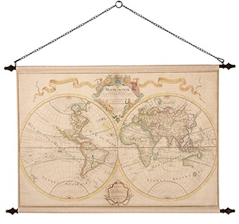 Veggdekorasjon - Verdenskartet Grand