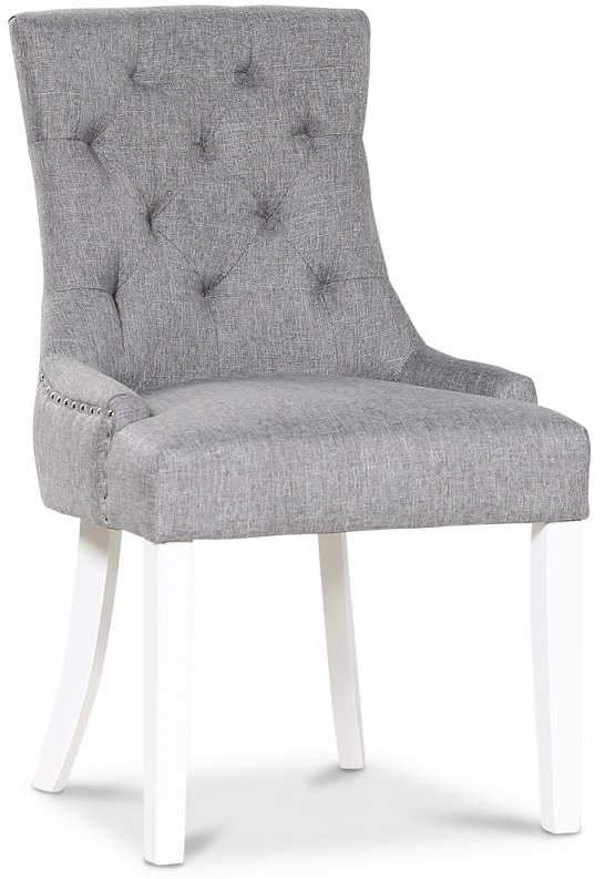 Tuva Eastport spisestol med nagler i krom - Gr�