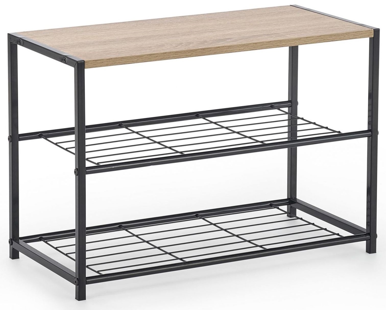 Perlie skohylle - Sonoma eik/svart