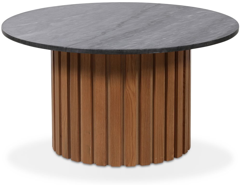 Matisse 85 rundt stuebord – Eik / marmor (Grå) Matisse 85 rundt stuebord – Eik / marmor (Grå)