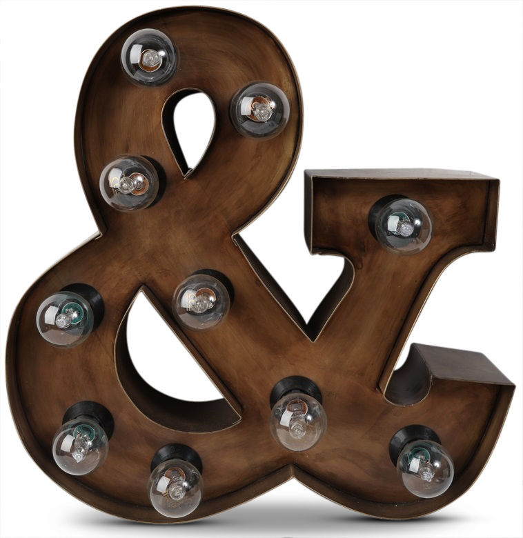 Sirkuslampe (&) H40 cm - Rusty