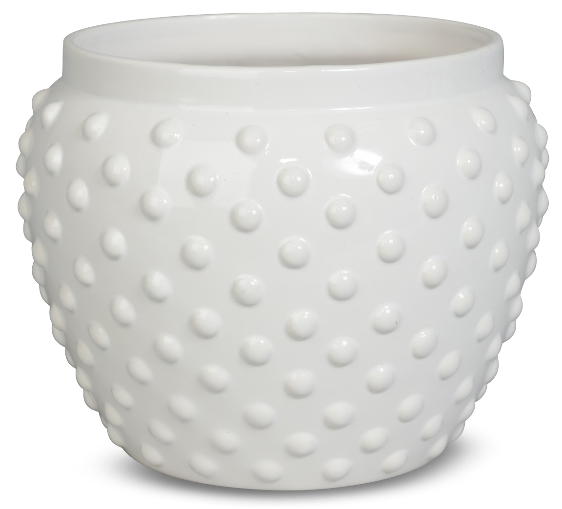 Krukke Piggen H15 cm - Hvit