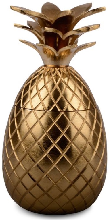 Dekorasjon Ananas i Gull