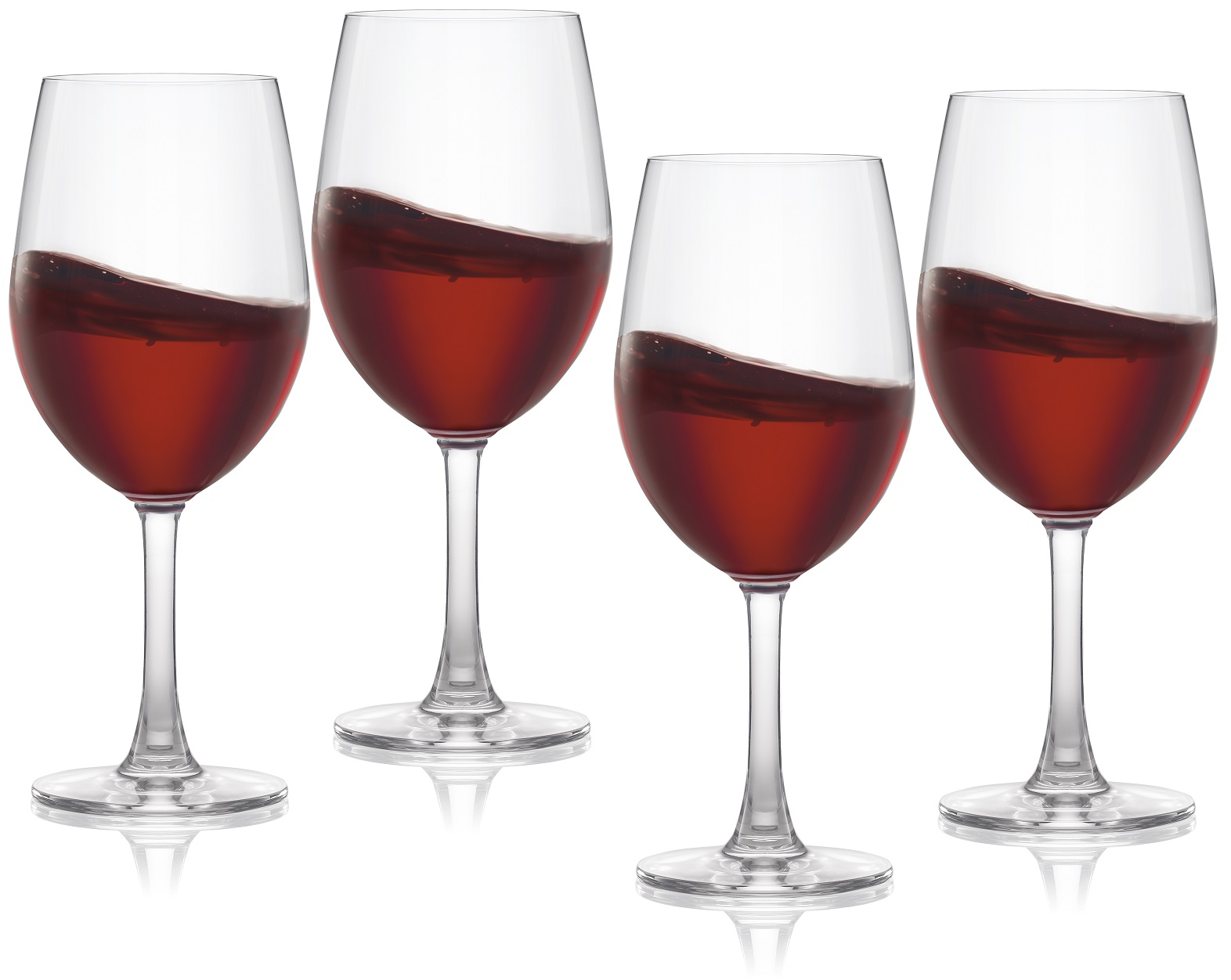 Pure & Simple r�dvinsglass i krystall - 4 stk.