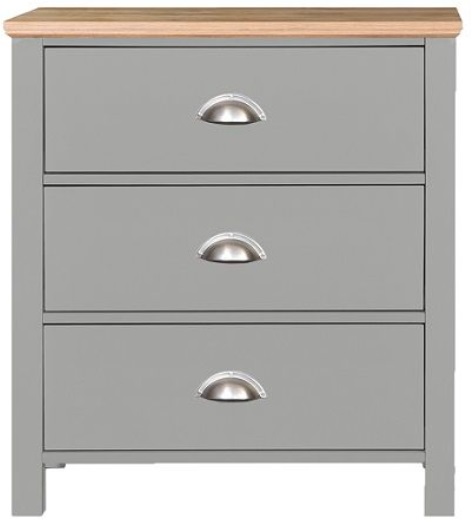 Källunda kommode 3 skuffer - Grå/valnøtt Källunda kommode 3 skuffer - Grå/valnøtt