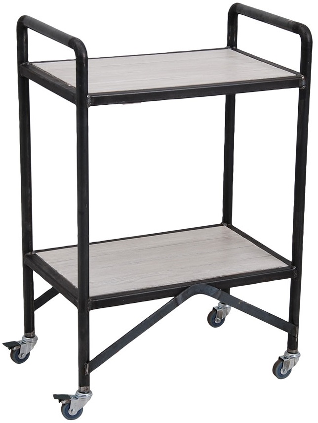 Factory Drink & serveringsvogn - Hvit / Metall