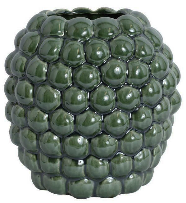 Vase, Big Bouble, H25 - Gr�nn